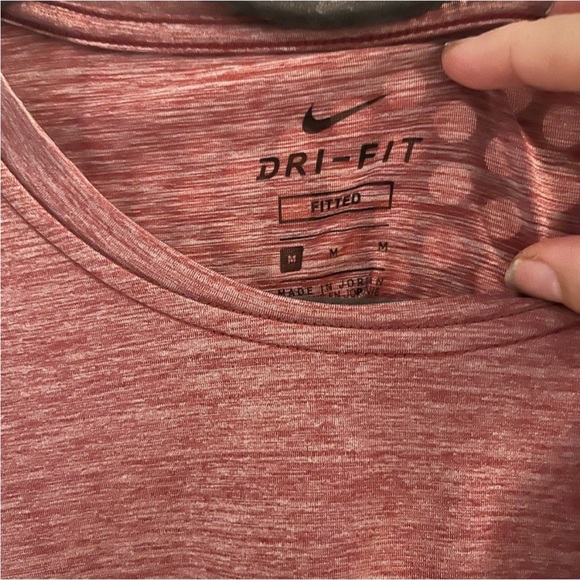 Nike Men’s Dry-Fit Running Shirt Size Medium in turbo red. GUC - Picture 7 of 7